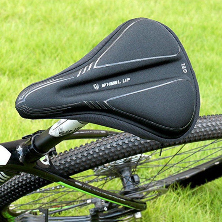 Wheel Up Bicycle Silicone Cushion Cover Mountain Bike Thickening GEL Saddle Cover Riding Equipment, LF32005G-L, LF32005G-S