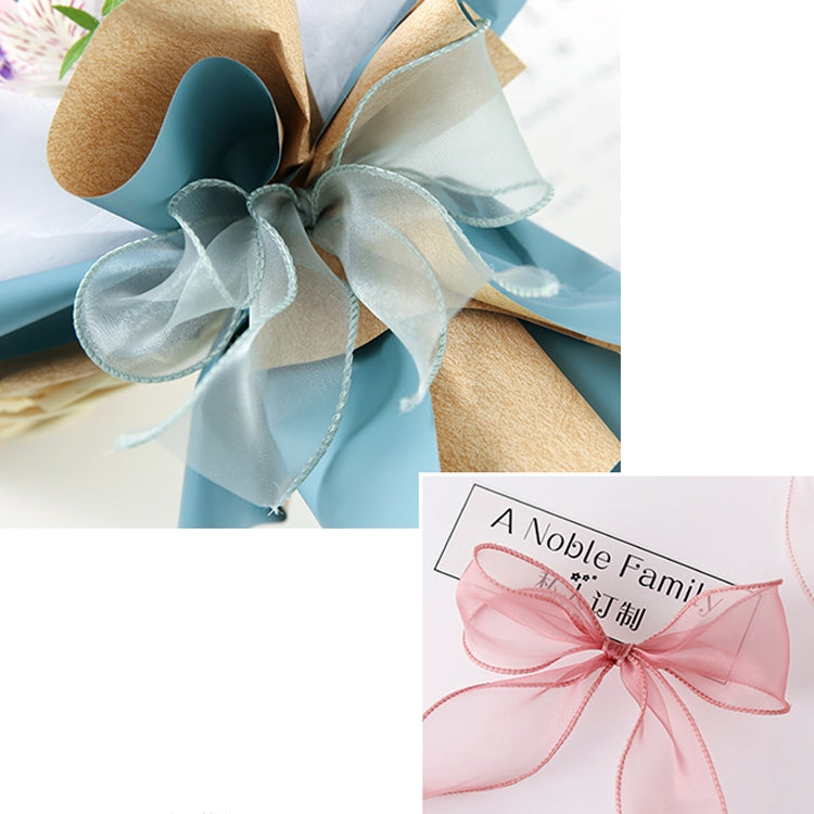 2 PCS Fishtail Yarn Ribbon Flower Packaging Material Snow Yarn Ribbon, Shell Beige, Emperor Gold, Seagrass Green, Sea Anemone Powder, Starfish Red, Coke Ash, Beauty Powder, Cuttlefish Black, Coral, Fishtail Purple, Caviar                               ...