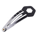 2 PCS 8 in 1 Multifunctional Hair Clip Outdoor Self-Defense First Aid Tool, 2 PCS 8 in 1 (Black), 2 PCS 8 in 1 (Silver)