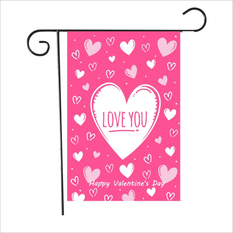 2 PCS Valentine Day Garden Flag Festive Atmosphere Garden Banner, QR001, QR002, QR003, QR004, QR005, QR006, QR007, QR008, QR009, QR011, QR012, QR013, QR014, QR015, QR016, QR017, QR018, QR019, QR020, QR021, QR022, QR023, QR024, QR025, QR026, QR027, QR02...