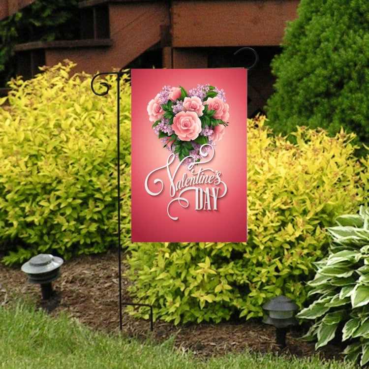 2 PCS Valentine Day Garden Flag Festive Atmosphere Garden Banner, QR001, QR002, QR003, QR004, QR005, QR006, QR007, QR008, QR009, QR011, QR012, QR013, QR014, QR015, QR016, QR017, QR018, QR019, QR020, QR021, QR022, QR023, QR024, QR025, QR026, QR027, QR02...
