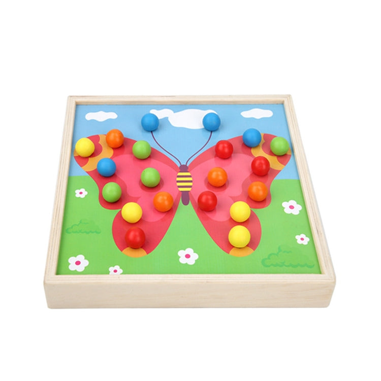 Wooden Children Early Education Toys Baby Clip Beads Magnetic Fishing Games Toy, Butterfly, Rabbit