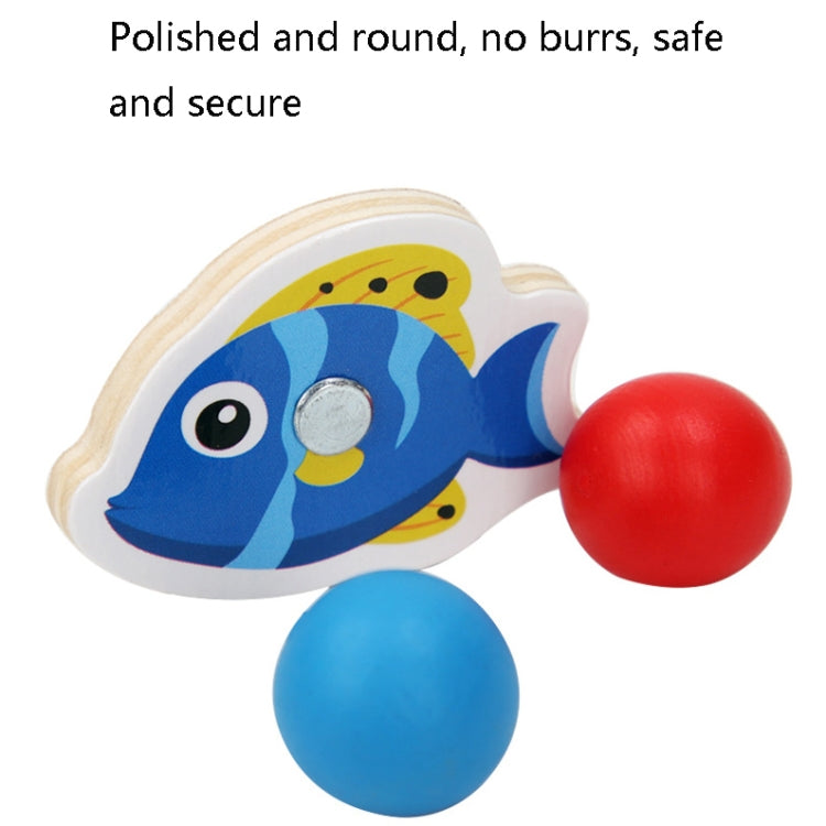 Wooden Children Early Education Toys Baby Clip Beads Magnetic Fishing Games Toy, Butterfly, Rabbit