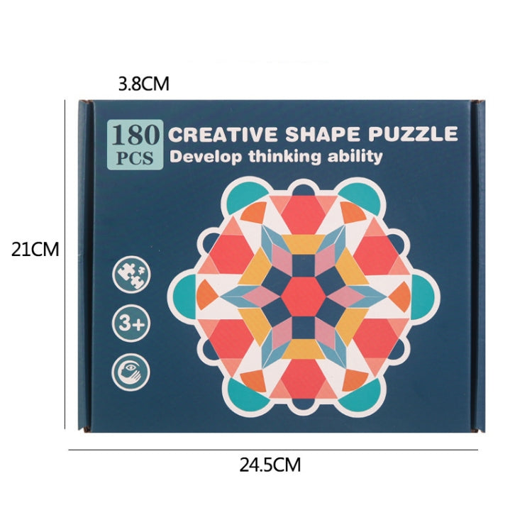 Wooden 180 Pieces Three-Dimensional Shape Puzzle Toy Children Early Education Animal Jigsaw, 180 Pieces Animal Jigsaw
