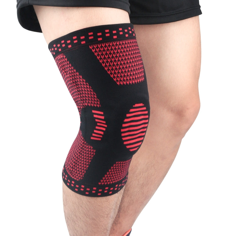 Sports Knee Pads Anti-Collision Support Compression Keep Warm Leg Sleeve Knitting Basketball Running Cycling Protective Gear, M, L, XL