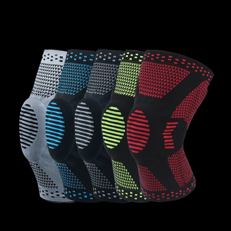 Sports Knee Pads Anti-Collision Support Compression Keep Warm Leg Sleeve Knitting Basketball Running Cycling Protective Gear, M, L, XL