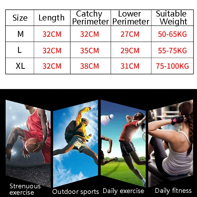 Sports Knee Pads Anti-Collision Support Compression Keep Warm Leg Sleeve Knitting Basketball Running Cycling Protective Gear, M, L, XL