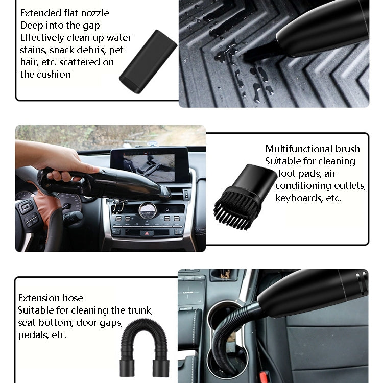 Car Handheld Portable Vacuum Cleaner Small Car Vacuum Cleaner, Wired Black, Wireless Black, Wireless Black Gray