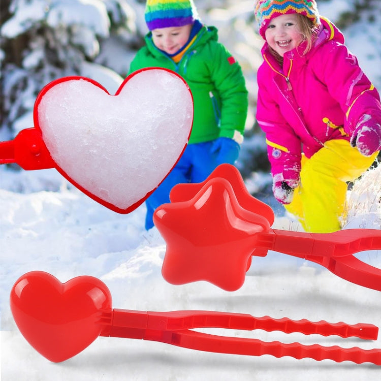 Children Winter Outdoor Snowball Clip Toy Parent-Child Snowball Fight Mold, Style:, 3 PCS Large Love