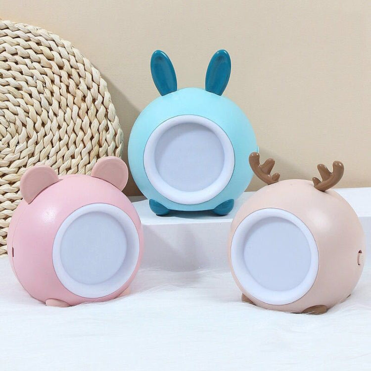 XY010 2 PCS Cute Pet Night Light LED Touch Dimming Dormitory Bedside Light, Pink Rabbit, Blue Rabbit, Brown Rabbit, Pink Bear, Blue Bear, Brown Bear, Pink Fawn, Blue Fawn, Brown Fawn