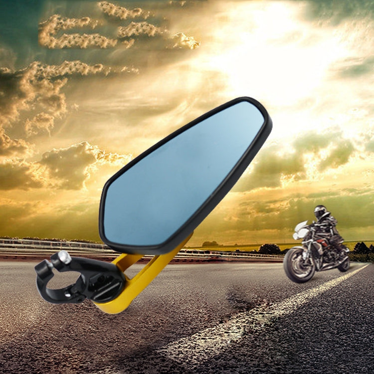 Electric Bike Motorcycle Modified Reversing Retro Rearview Handle Mirror All Aluminum Reflective Rearview Mirror, Red, Blue, Golden, Silver