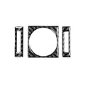 3pcs /Set Clock Panel Sticker Set for Volkswagen Magotan/CC Left-Hand Drive