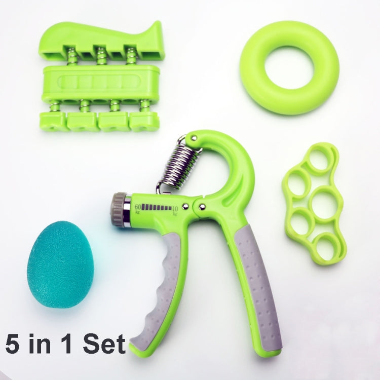 5 In 1 Counting Grip Device Fitness Adjustment Grip Device  Finger Trainer Set, 5 in 1