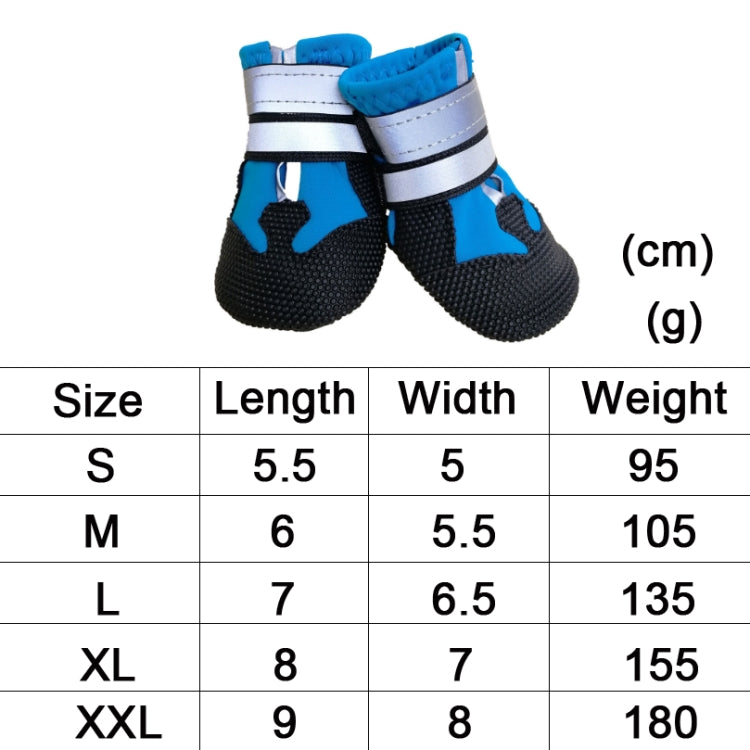Wear-Resistant Non-Slip & Waterproof Pet Shoe Covers Medium And Large Dog Shoes, S Lake Blue, M Lake Blue, L Lake Blue, XL Lake Blue, XXL Lake Blue, S Orange, M Orange, L Orange, XL Orange, XXL Orange