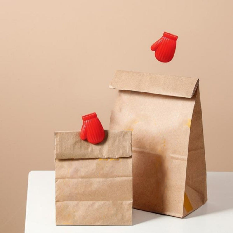 3Glove Shape Food Bag Holder Plastic Bag Sealing Clip Snack Sealing Clip, Glove Snack Sealing Clip(Red), Glove Snack Sealing Clip(Orange), Glove Snack Sealing Clip(Brown), Glove Snack Sealing Clip(Green)