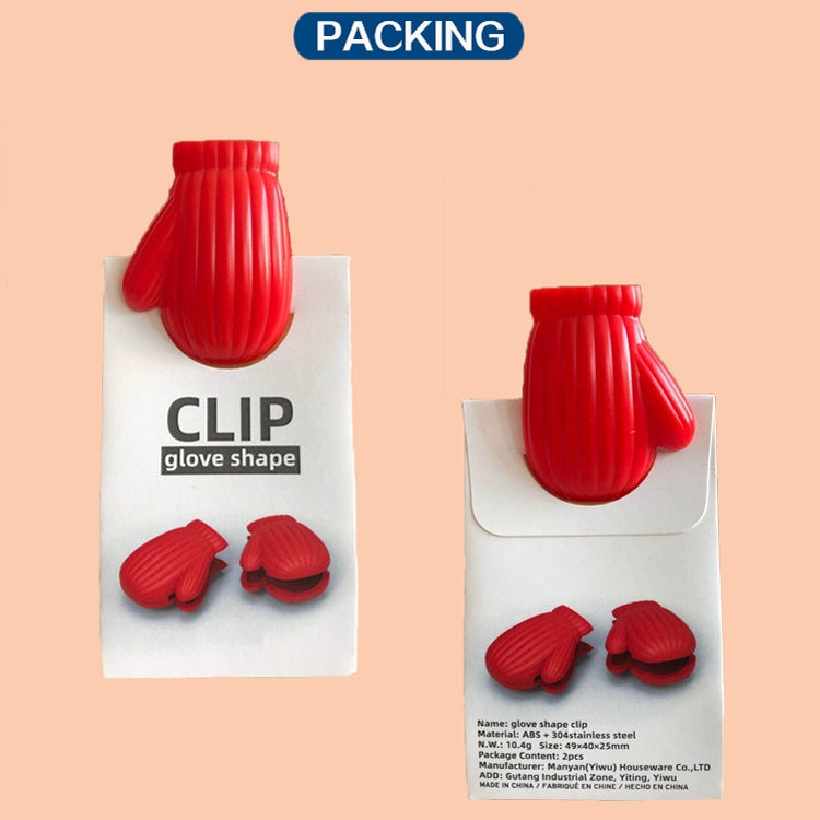 3Glove Shape Food Bag Holder Plastic Bag Sealing Clip Snack Sealing Clip, Glove Snack Sealing Clip(Red), Glove Snack Sealing Clip(Orange), Glove Snack Sealing Clip(Brown), Glove Snack Sealing Clip(Green)
