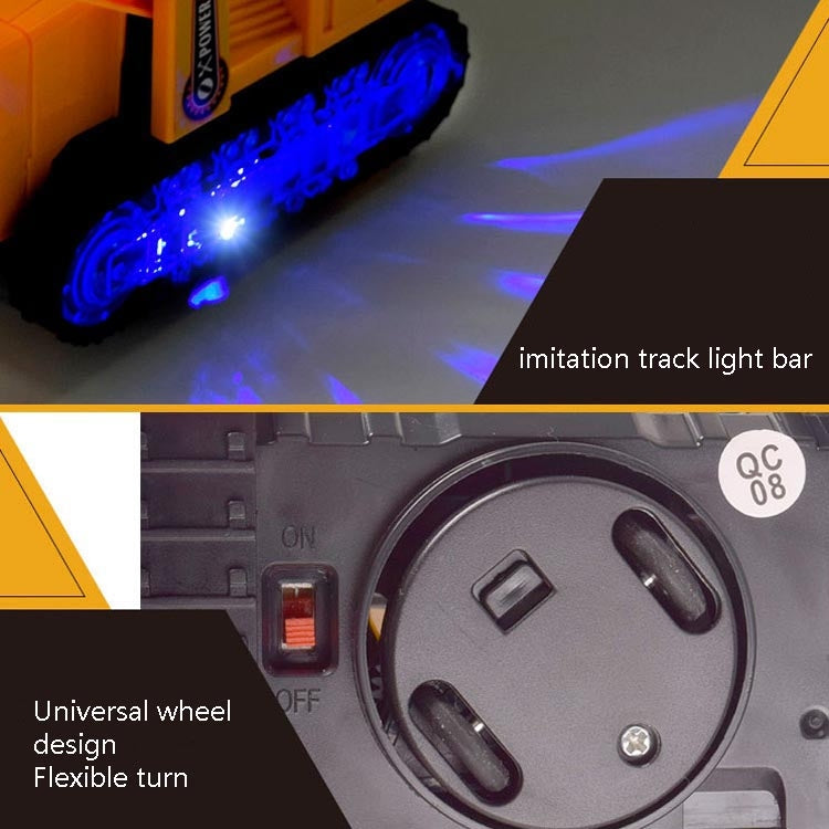 Children Light And Music Simulation Electric Excavator Car Toy, Style:, Engineering Vehicle