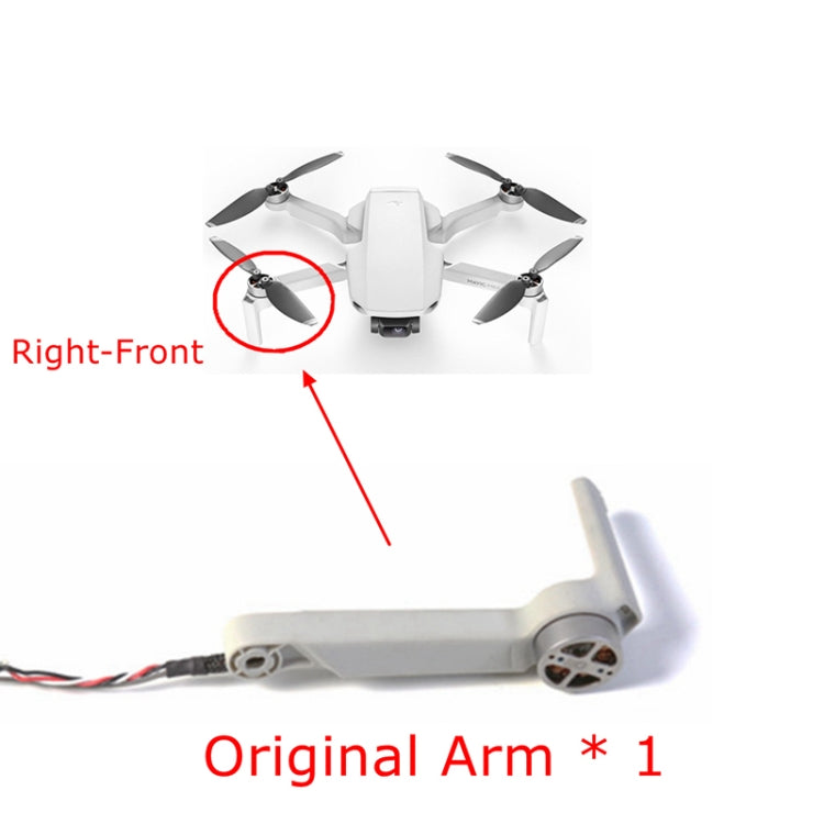 For DJI Mavic Mini Drone Arm With Motor Repair Parts, For DJI Mavic Mini(Left Front Arm), For DJI Mavic Mini(Right Front Arm )