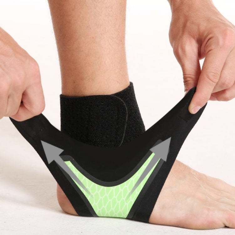 Neoprene Sports Ankle Support Ankle Compression Fixed Support Protective Strap, Left Foot (Black), Right Foot (Black), Left Foot (Green), Right Foot (Green), Left Foot (Purple), Right Foot (Purple)