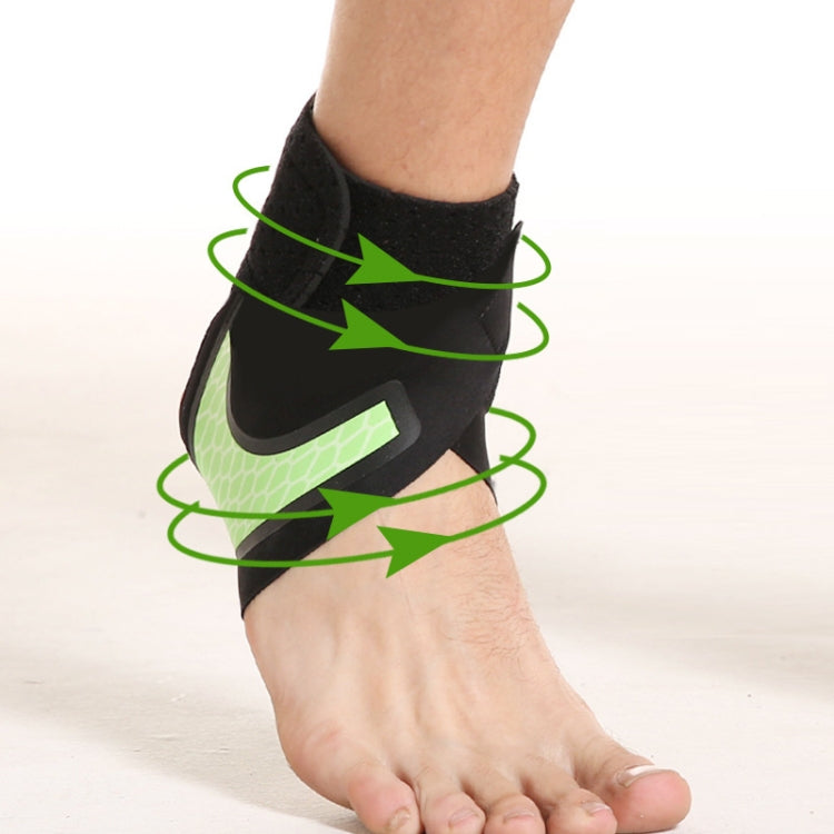 Neoprene Sports Ankle Support Ankle Compression Fixed Support Protective Strap, Left Foot (Black), Right Foot (Black), Left Foot (Green), Right Foot (Green), Left Foot (Purple), Right Foot (Purple)