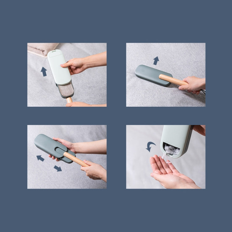 Electrostatic Dust Removal Brush Sticking Device Household Clothing Woolen Hair Removal Brush, Shell Grey, Midnight Blue