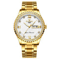 FNGEEN S888 Men Local Non Mechanical Solid Belt Watch Luminous Quartz Watch, Full Gold Gold Surface, Full Gold Black Surface, Full Gold White Surface, Gold And Gold Surface, Gold And White Surface, 【Solid Belt】Medium gold-black surface