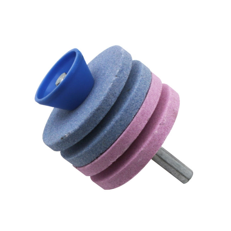 Lawn Mower Sharpener Grinding Wheel Sharpener Industrial Grinding Head, Specification: 4-layer Blue+Pink, 4-layer Blue+Pink
