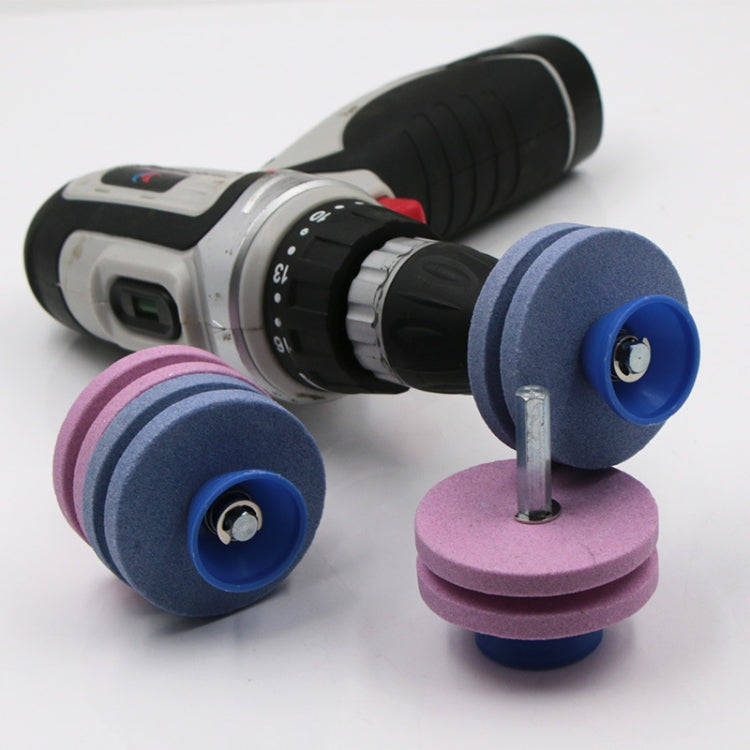 Lawn Mower Sharpener Grinding Wheel Sharpener Industrial Grinding Head, Specification: 4-layer Blue+Pink, 4-layer Blue+Pink