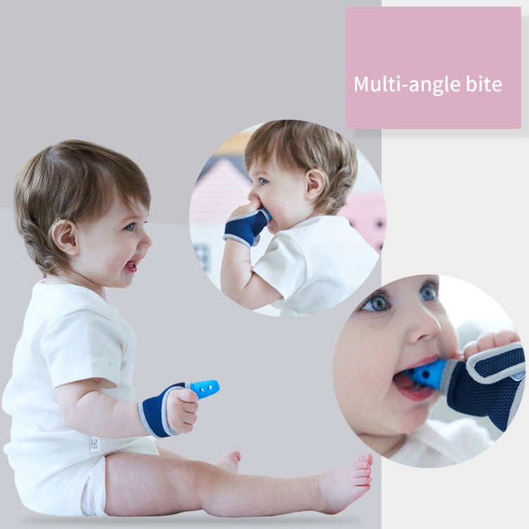 ZT001 Baby Silicone Molar Finger Cots Children Anti-Bite Hand Breathable Thumb Cots Teether Maternal And Baby Products, Pink, Yellow, Red, Blue, Blue Transparent, Red Transparent, Coffee Color-Red, Coffee Color-Purple, Coffee Color-Transparent