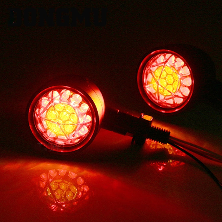 1pair Motorcycle Universal Retro LED Turn Signal Light, Universal Electroplating Shell, Universal Black Shell