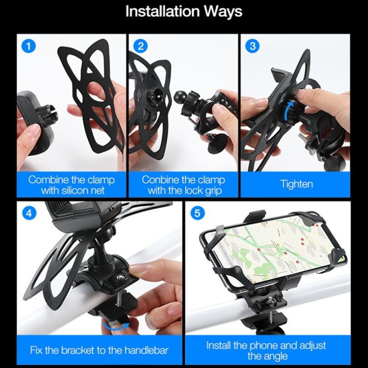 Bicycle Strap Mobile Phone Holder Bicycle Mountain Bike Phone Holder, Clip Type, Strongly Chuck Type