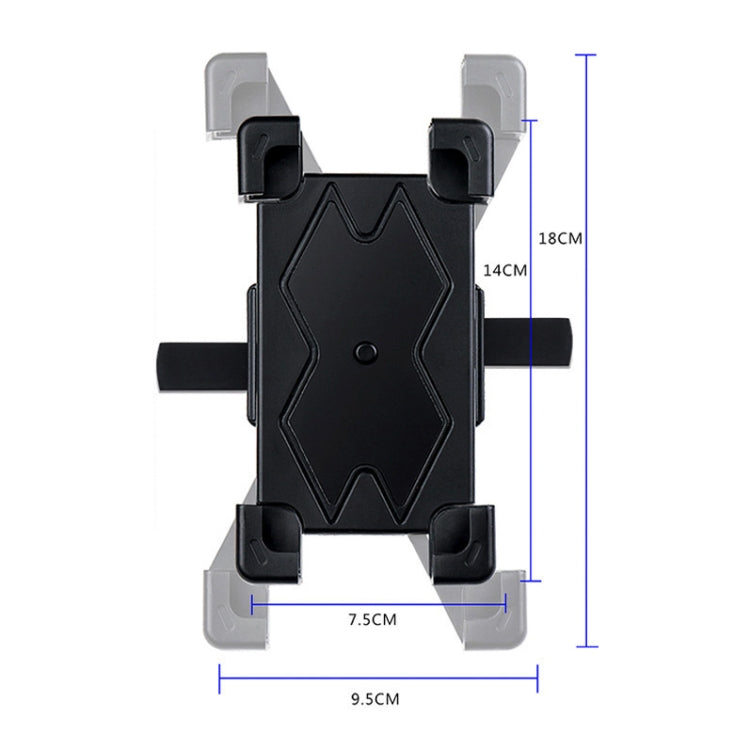 WHEEL UP Bicycle Automatic Bracket Motorcycle Mobile Phone Bicycle Navigation Rack, Upgrade-handlebar, Upgrade-Rearview Mirror