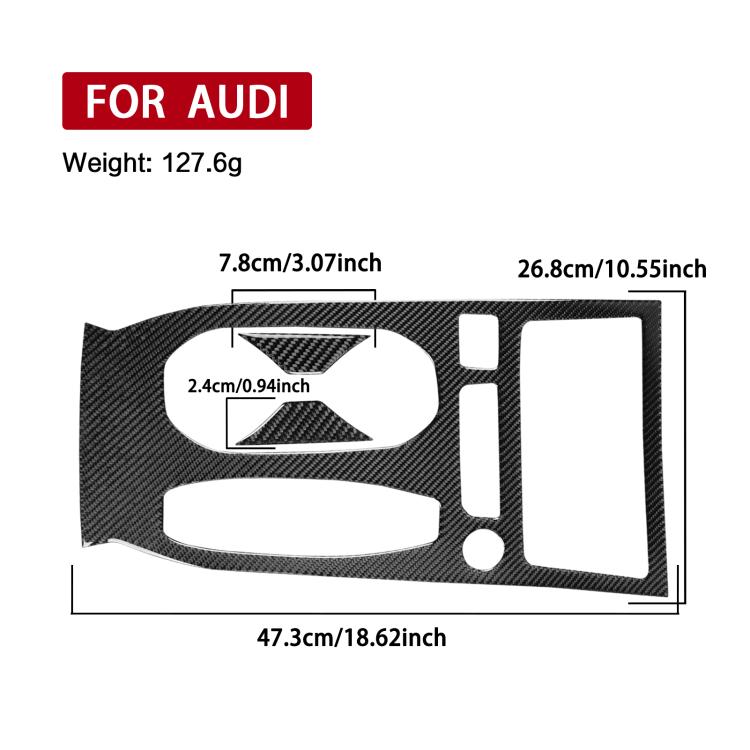 3pcs /Set Center Console Cup Holder Trim Right-Hand Drive For Audi A5 / A5L / S5 Avant / A5 Saloon / A6 Avant / A6L, Right-Hand Drive
