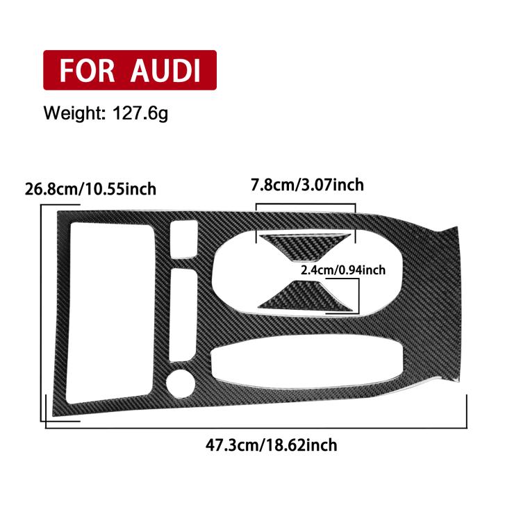 3pcs /Set Center Console Cup Holder Trim Left-Hand Drive For Audi A5 / A5L / S5 Avant / A5 Saloon / A6 Avant / A6L, Left-Hand Drive