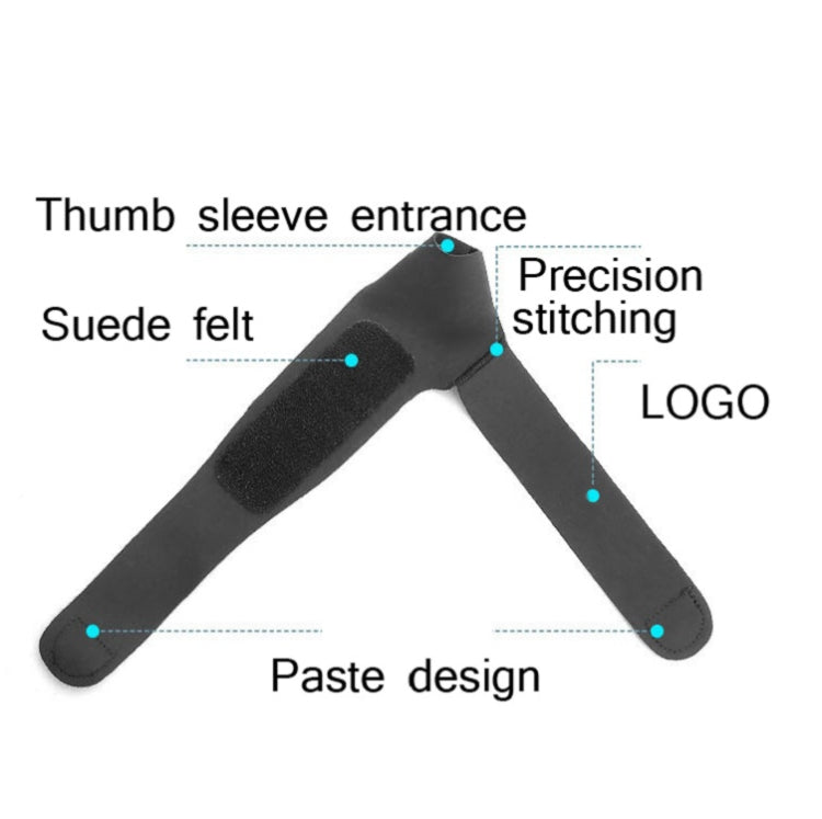 Volleyball Badminton Tendon Sheath Wristband Thin Wrist Sprain Thumb Cover, Specification: M（Left Hand）, M（Left Hand）, M（Right Hand）, L（Left Hand）, L（Right Hand）