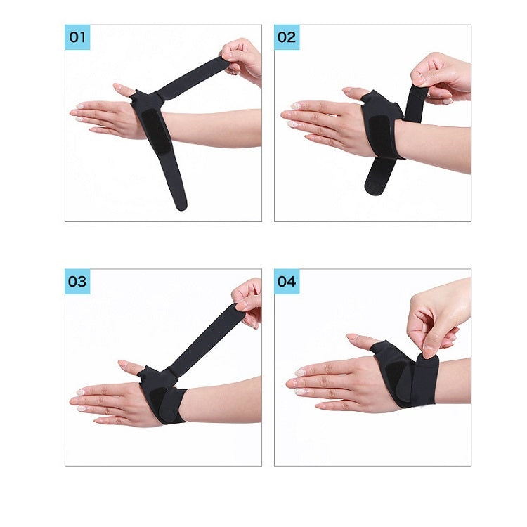 Volleyball Badminton Tendon Sheath Wristband Thin Wrist Sprain Thumb Cover, Specification: M（Left Hand）, M（Left Hand）, M（Right Hand）, L（Left Hand）, L（Right Hand）