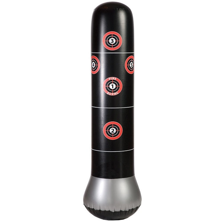 Adult And Children Fitness Vertical Inflatable Tumbler Boxing Column Thickened Boxing Punching Bag, Height: 1.6m, 1.6m