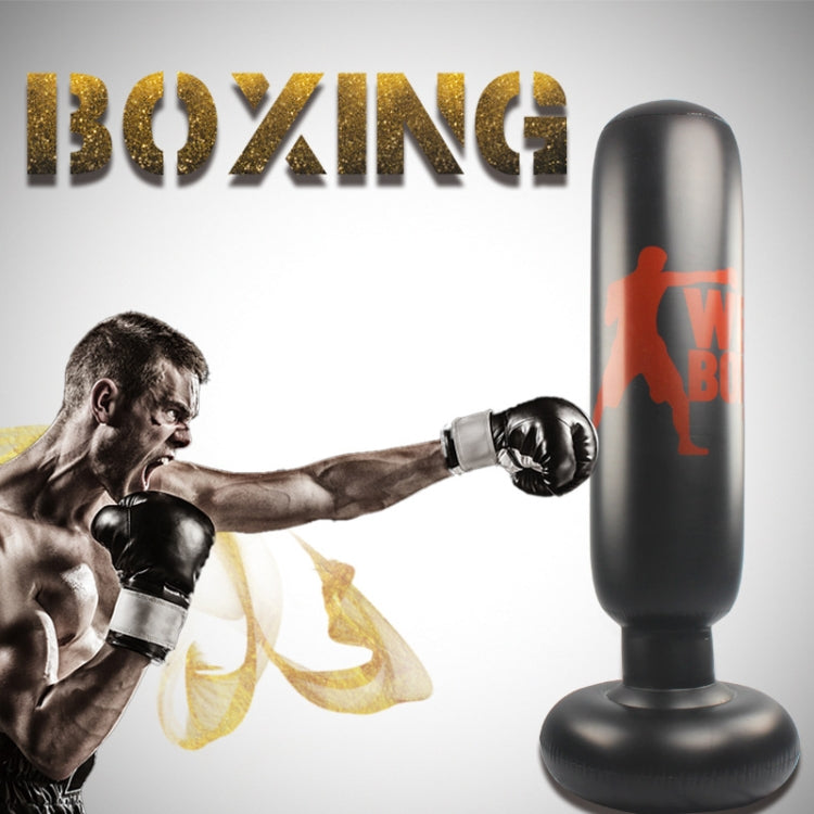 Fitness Vertical Inflatable Punching Bag Boxing Column Tumbler Punching Bag Catharsis Column, Height: 1.6m, 1.6m Letter Pattern