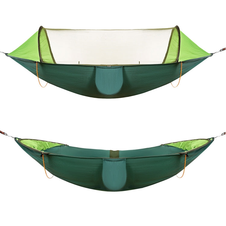 Anti-Rollover Automatic Quick-Opening Mosquito Net Hammock Outdoor Camping Double Anti-Mosquito Hammock, Size: 290x140cm, 290x140cm Blue, 290x140cm Yellow, 290x140cm Green