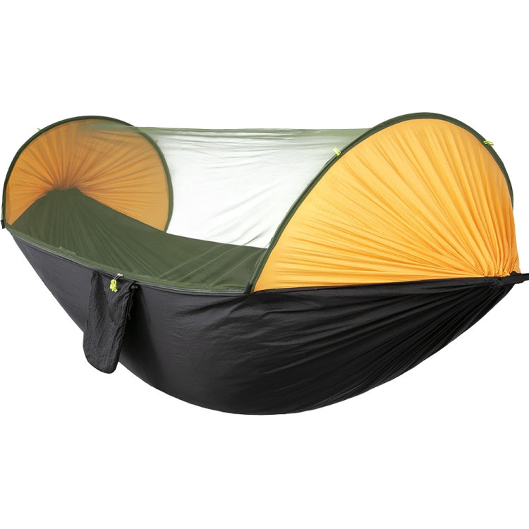 Anti-Rollover Automatic Quick-Opening Mosquito Net Hammock Outdoor Camping Double Anti-Mosquito Hammock, Size: 290x140cm, 290x140cm Blue, 290x140cm Yellow, 290x140cm Green
