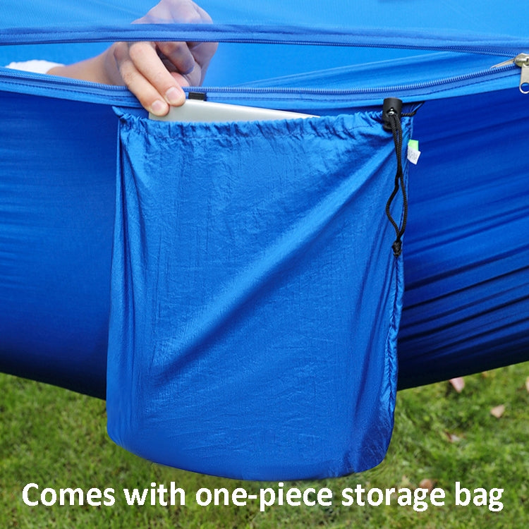 Anti-Rollover Automatic Quick-Opening Mosquito Net Hammock Outdoor Camping Double Anti-Mosquito Hammock, Size: 290x140cm, 290x140cm Blue, 290x140cm Yellow, 290x140cm Green