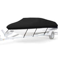 210D Waterproof Boat Cover Speedboat Towed Fishing V-Shaped Boat Cover Rain And Sun Protection Cover, 17-19FT 600x310cm