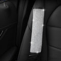 2 PCS Car Diamond-Studded Interior Products Personalized Protective Sleeve, Shoulder Guard, Handbrake Cover, Gear Cover, Parking Space Pull Cover