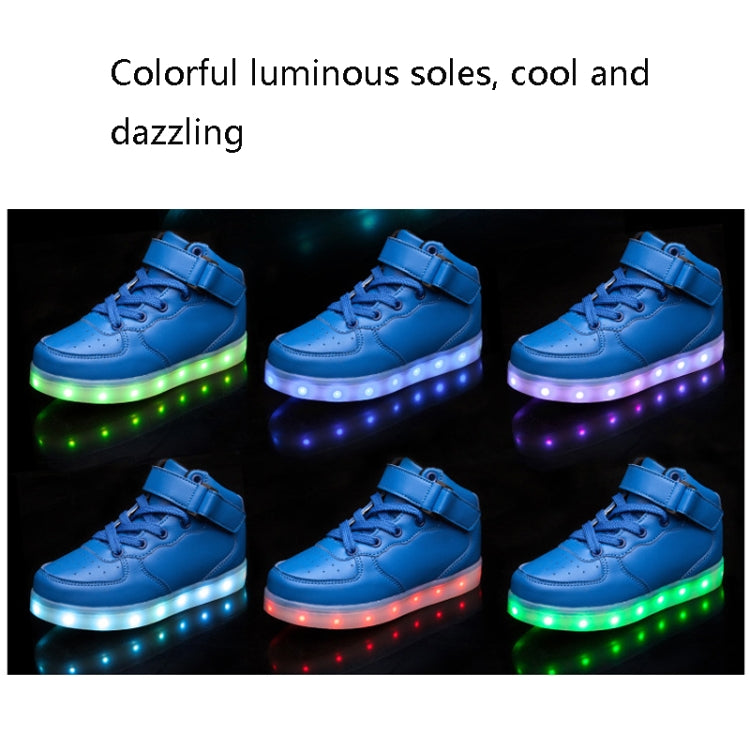 Children LED Luminous Shoes Rechargeable Sports Shoes, 25, 26, 27, 28, 29, 30, 31, 32, 33, 35, 34, 36, 37, 38, 39