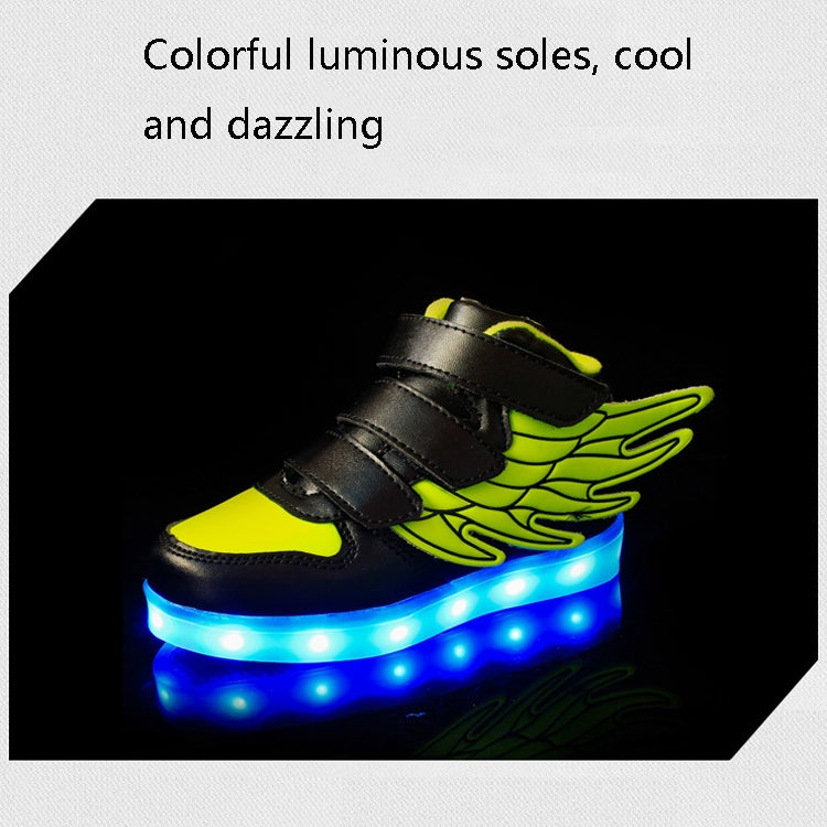 Children Colorful Light Shoes LED Charging Luminous Shoes, 33, 34, 35, 36, 37