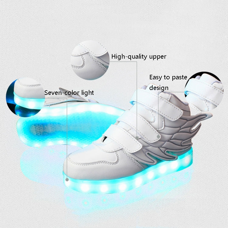 Children Colorful Light Shoes LED Charging Luminous Shoes, 33, 34, 35, 36, 37