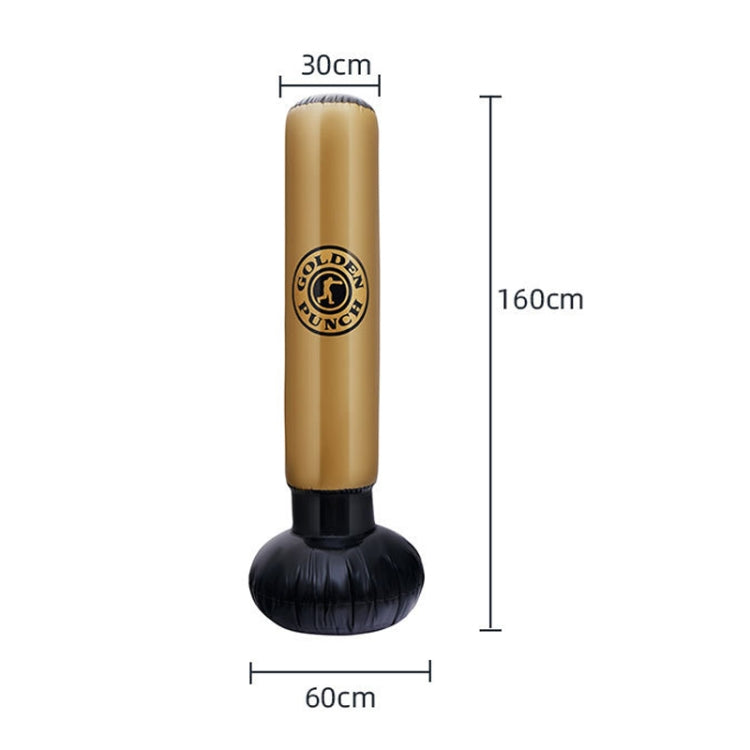 PVC Adult Children Thick Vertical Inflatable Punching Bag Tumbler Inflatable Boxing Column, Height: 1.6m, 1.6m Gold