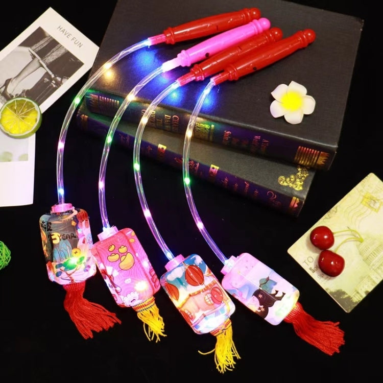 8 PCS Portable Lantern Glowing Toy Spring Festival Children Flashing Lantern, Random Style Delivery