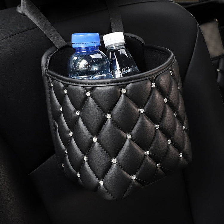 Car Seat Back Storage Bag Personality Diamond-Studded Car Storage Net Bag Car Multi-Function Storage Bag, Car Storage Net Bag