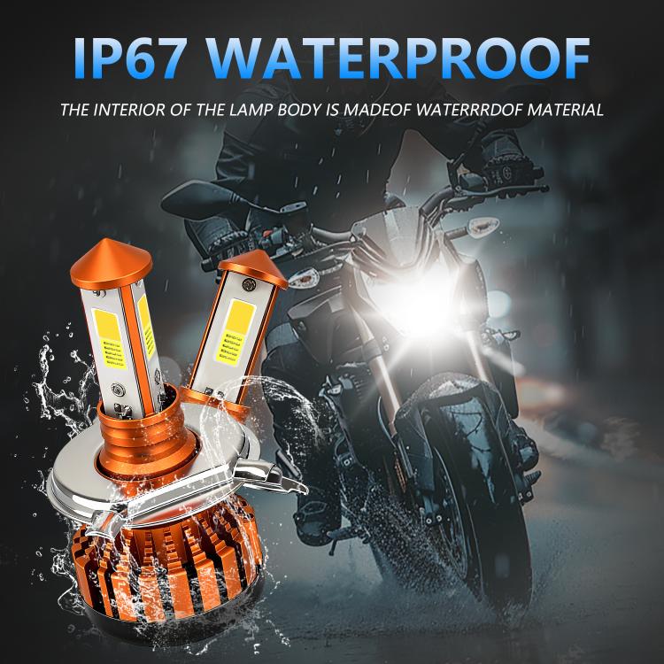 4-Pin Aluminum Alloy Heat Dissipating Motorcycle Three-Sided Headlight, Two Colors, Three Colors, Four Colors, Five Colors